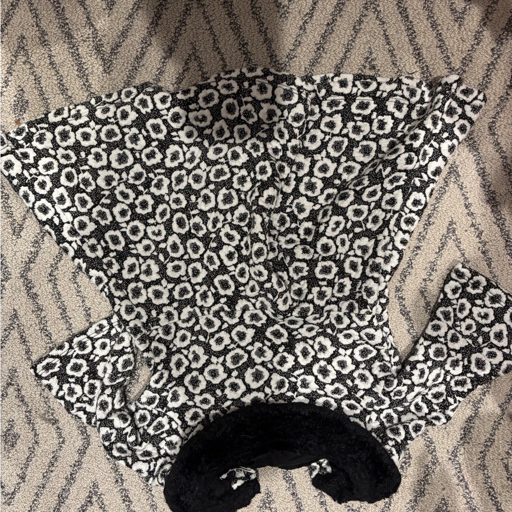 Janie and Jack Black and White Winter Dress